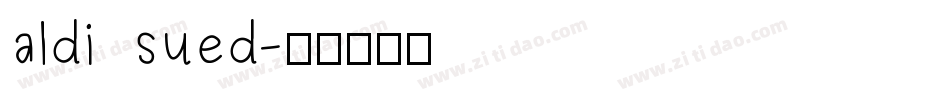aldi sued字体转换